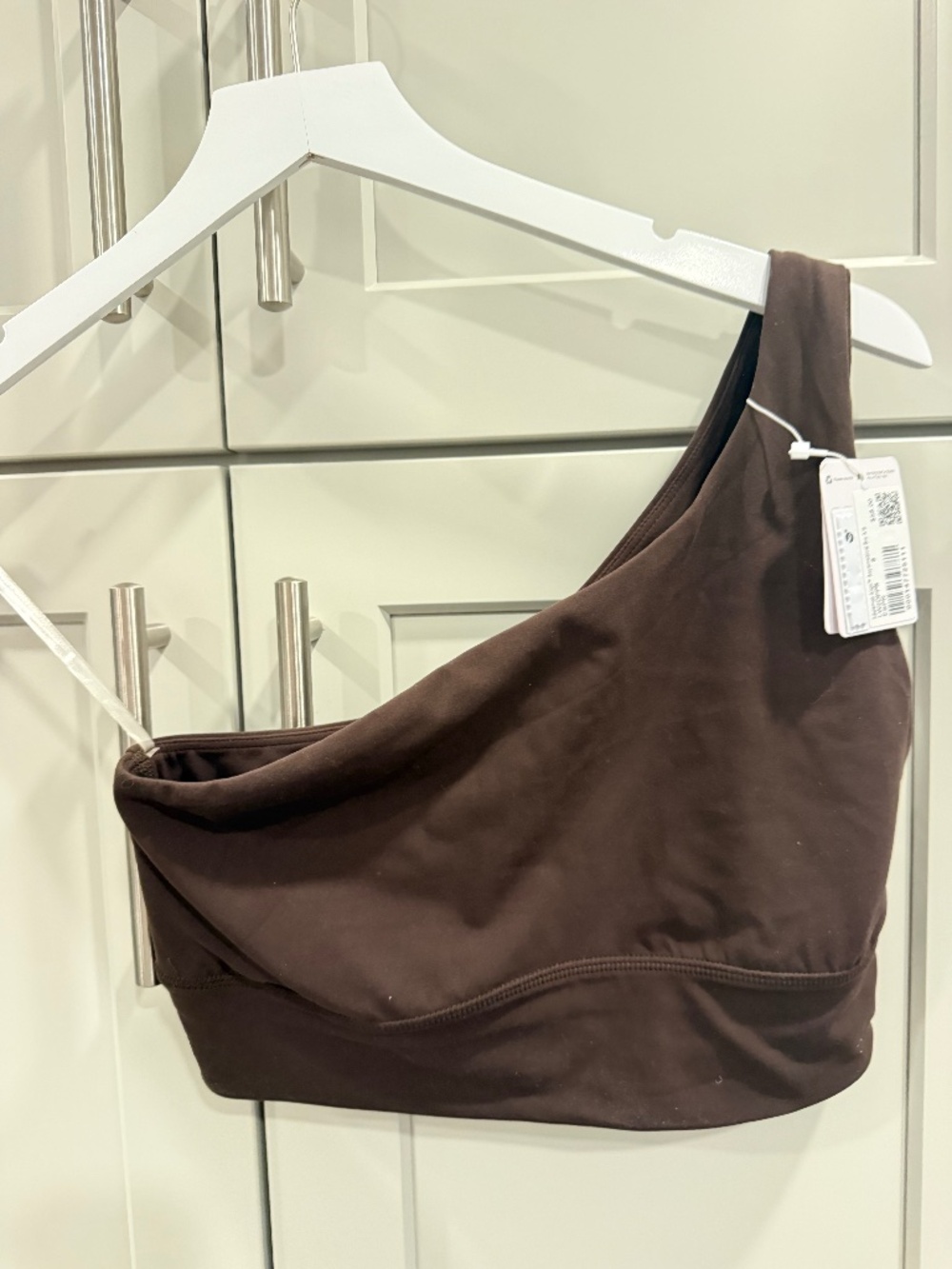 Lululemon Asymmetrical Bra Espresso Color, Size 8